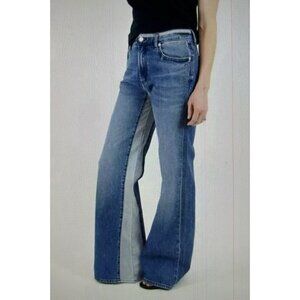 Daily Blue by Adriano Goldschmied Virgo Two-tone Wide Leg Jean Size 26